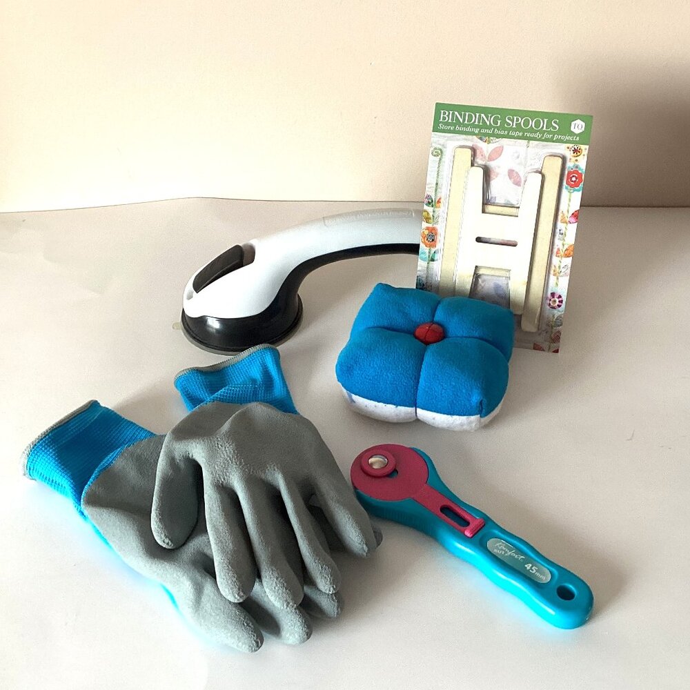 Pincushion Rotary Cutter Binding Spool Sewing Quilting Crafting
